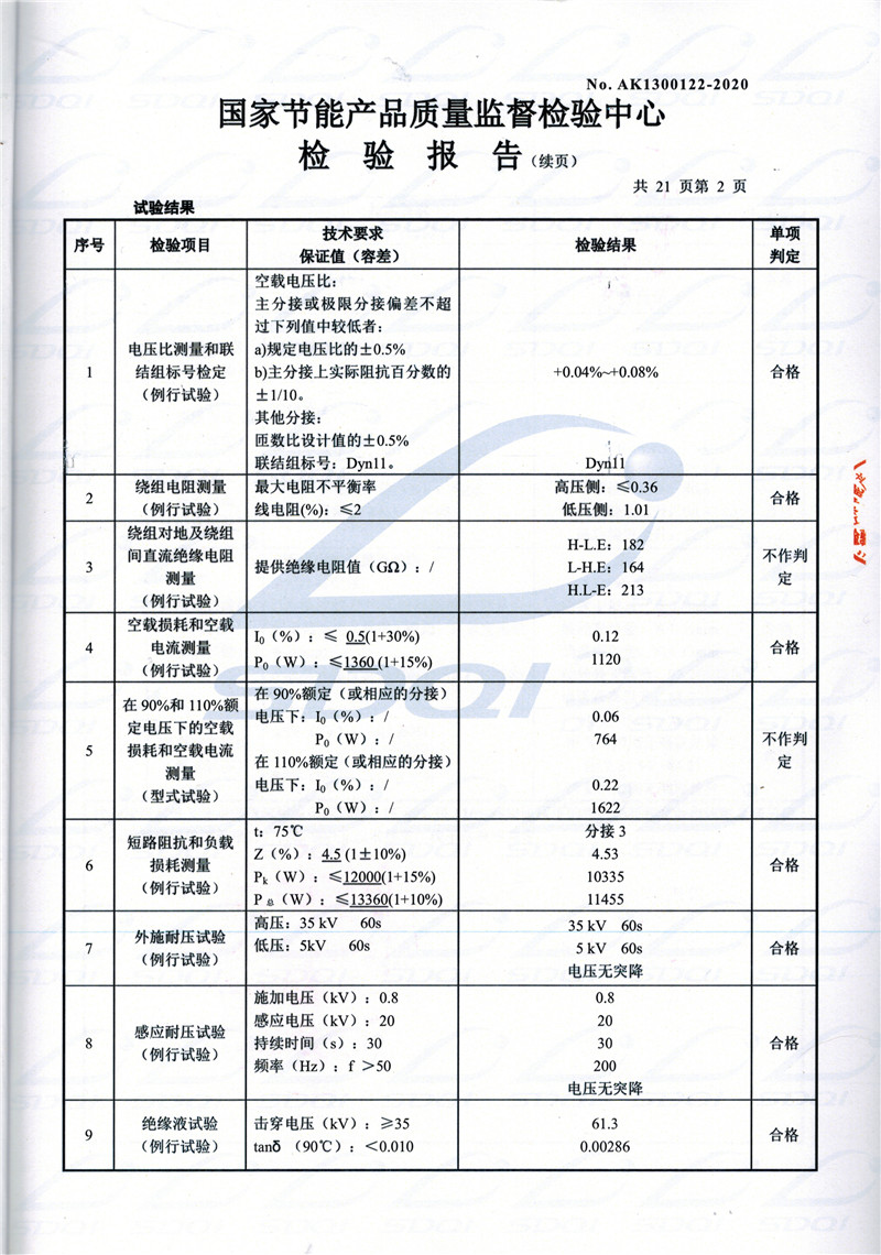 高低压试验报告-S11-1250淳化淳化淳化油浸式变压器-2.jpg